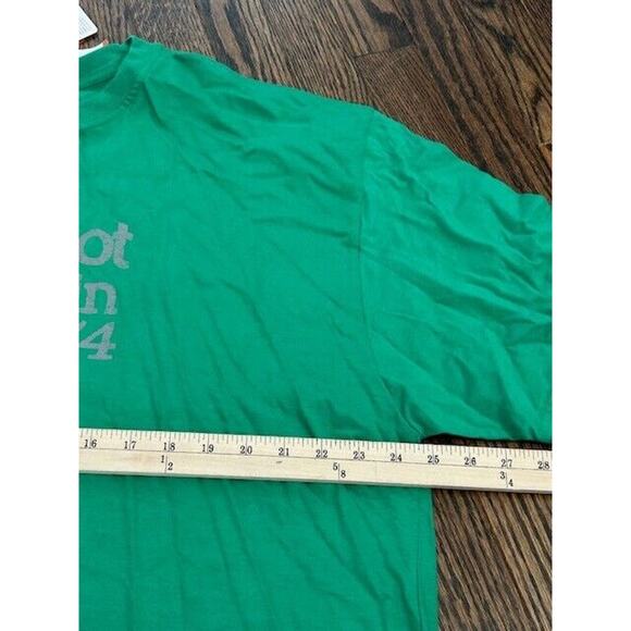 Marmot Mountain Organic Tee Shirt Graphic Print Short Sleeves Green Size XXL NWT - Picture 4 of 8